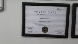 CERTIFICATE of APPRECIATION (Aroma Therapy)