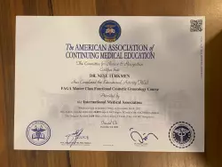 Faga Master sınıfı fonksiyonel jinoloji kursu sertifikası